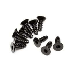 Tp. Flat Head Screw M3X8Mm (Hex Socket/10Pcs)
