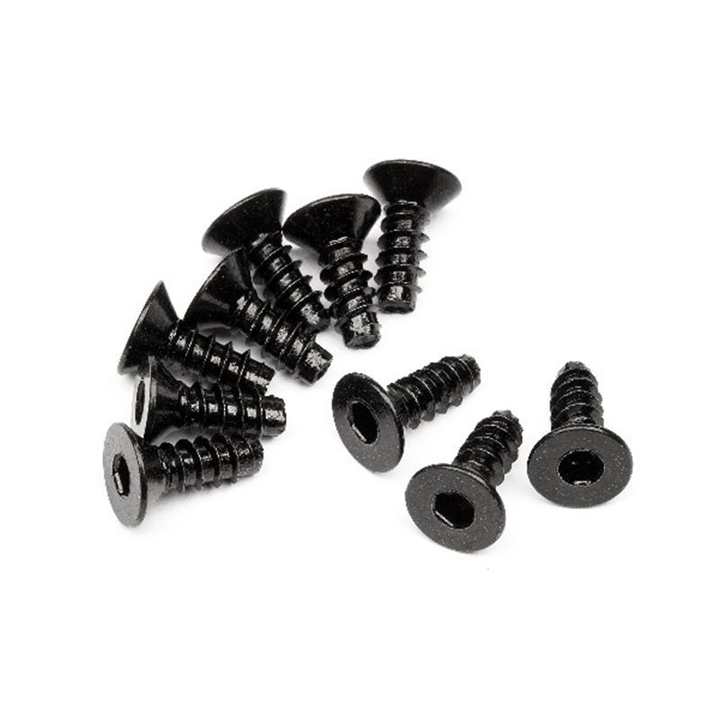 Tp. Flat Head Screw M3X8Mm (Hex Socket/10Pcs)