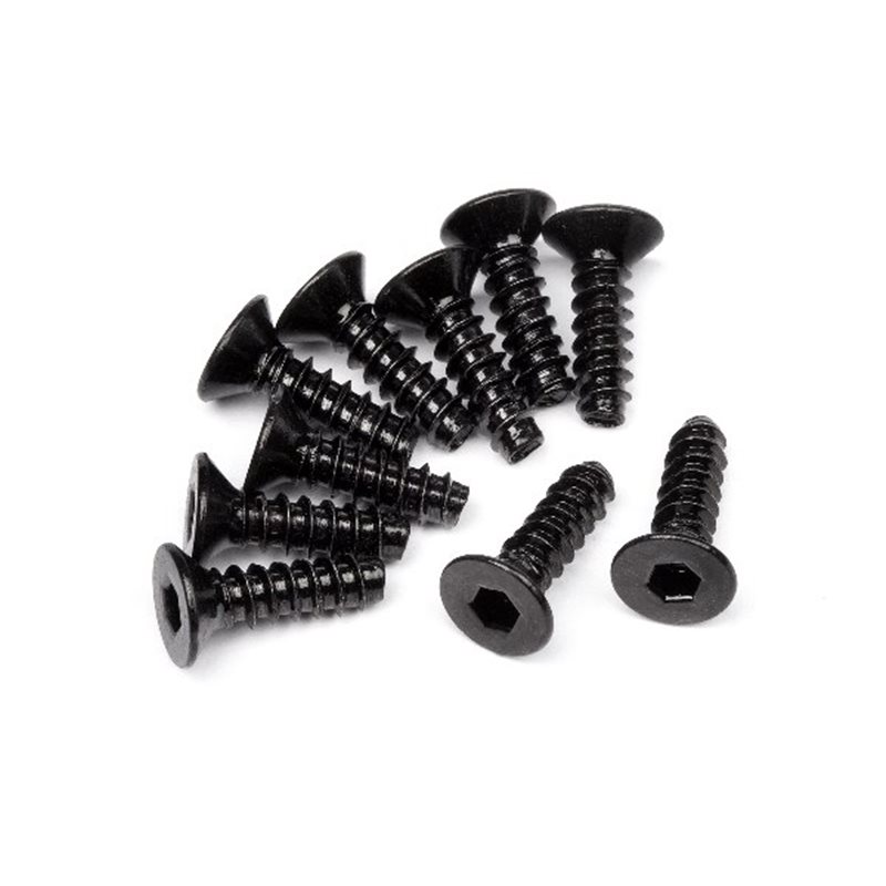 Tp. Flat Head Screw M3X10Mm (Hex Socket/10Pcs)