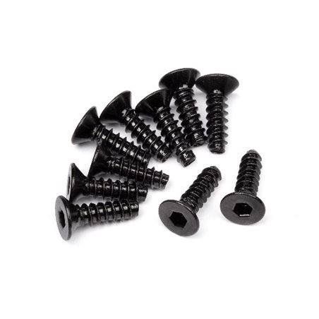 Tp. Flat Head Screw M3X10Mm (Hex Socket/10Pcs)