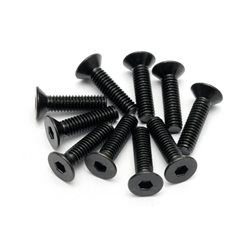 Flat Head Screw M4X15Mm (Hex Socket/10Pcs)