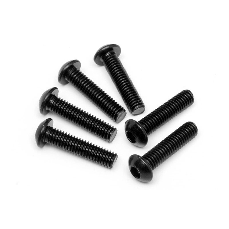 Button Head Screw M6X25Mm (Hex Socket/6Pcs)