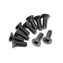 Flat Head Screw M4X12Mm (6Pcs)