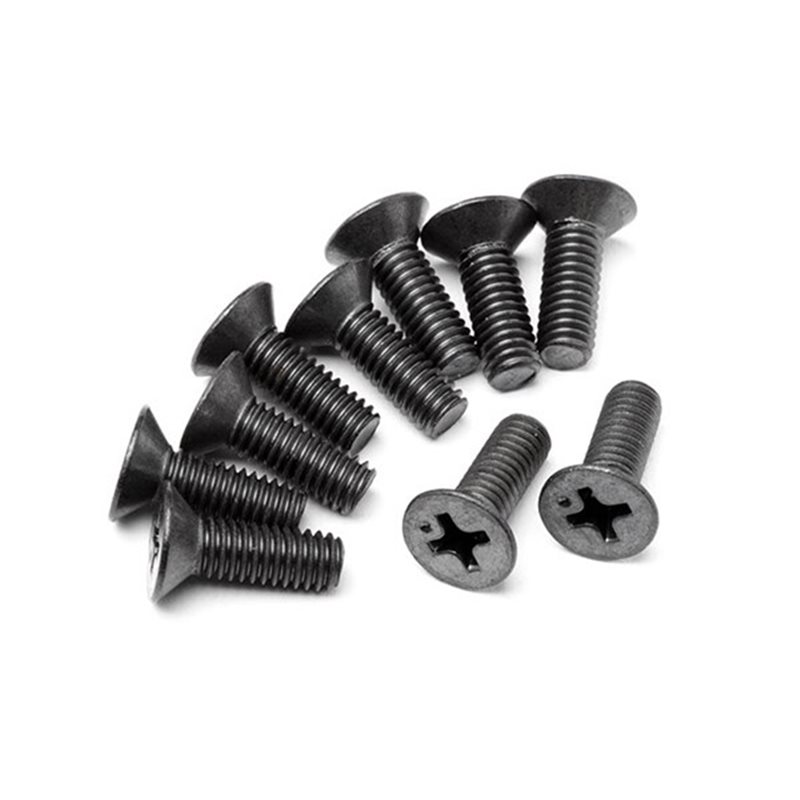 Flat Head Screw M4X12Mm (6Pcs)