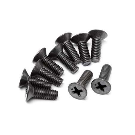 Flat Head Screw M4X12Mm (6Pcs)