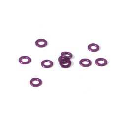 Aluminium Washer 3 X 6 X 0.75Mm (Purple/10 Pcs)