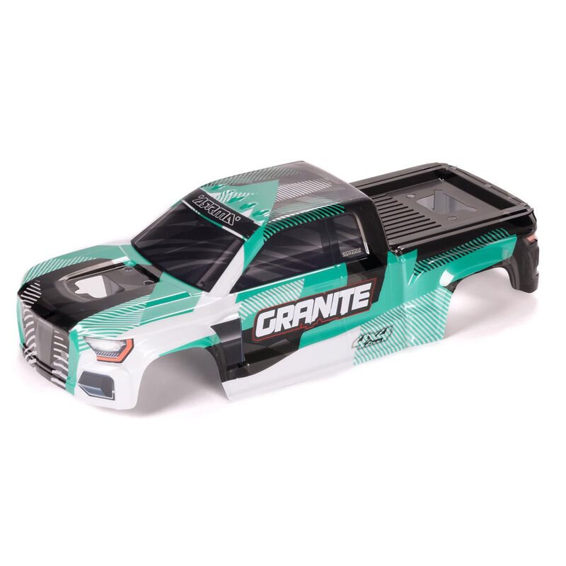 1/10 Clipless Painted Decaled Trimmed Body Green/Black: GRANITE 4X4