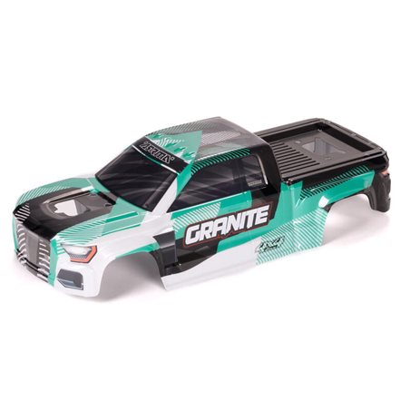 1/10 Clipless Painted Decaled Trimmed Body Green/Black: GRANITE 4X4