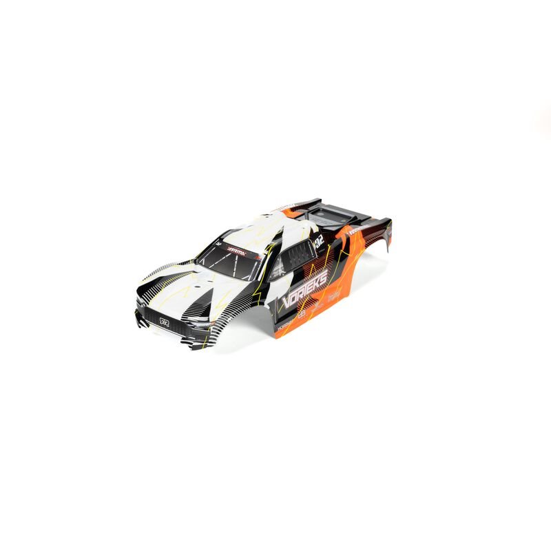 1/10 Clipless Painted Trimmed Body Set with Decals Orange: VORTEKS 2WD