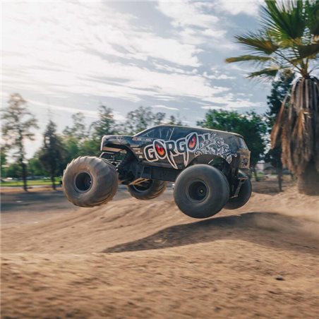 1/10 GORGON 2WD RTA Kit Brushed Monster Truck (Battery & Charger Included) Gun Metal