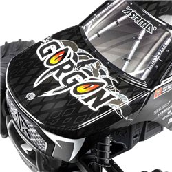 1/10 GORGON 2WD RTA Kit Brushed Monster Truck (Battery & Charger Included) Gun Metal