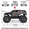1/10 GORGON 2WD RTA Kit Brushed Monster Truck (Battery & Charger Included) Gun Metal 1/10 GORGON 2WD RTA Kit Brushed Monster Truck (Battery & Charger Included) Gun Metal