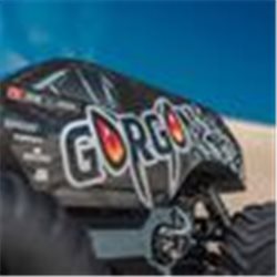 1/10 GORGON 2WD RTA Kit Brushed Monster Truck (Battery & Charger Included) Gun Metal