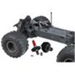 1/10 GORGON 2WD RTA Kit Brushed Monster Truck (Battery & Charger Included) Gun Metal