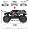 1/10 GORGON 2WD RTA Kit Brushed Monster Truck (Battery & Charger Included) Gun Metal 1/10 GORGON 2WD RTA Kit Brushed Monster Truck (Battery & Charger Included) Gun Metal