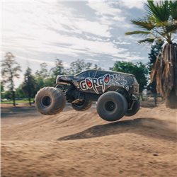 1/10 GORGON 2WD RTA Kit Brushed Monster Truck (Battery & Charger Included) Gun Metal
