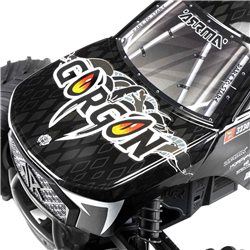 1/10 GORGON 2WD RTA Kit Brushed Monster Truck (Battery & Charger Included) Gun Metal