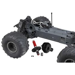 1/10 GORGON 2WD RTA Kit Brushed Monster Truck (Battery & Charger Included) Gun Metal