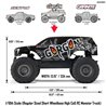 1/10 GORGON 2WD RTA Kit Brushed Monster Truck (Battery & Charger Included) Gun Metal 1/10 GORGON 2WD RTA Kit Brushed Monster Truck (Battery & Charger Included) Gun Metal