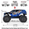 1/10 GORGON 2WD RTR Brushed Monster Truck Blue 1/10 GORGON 2WD RTR Brushed Monster Truck Blue