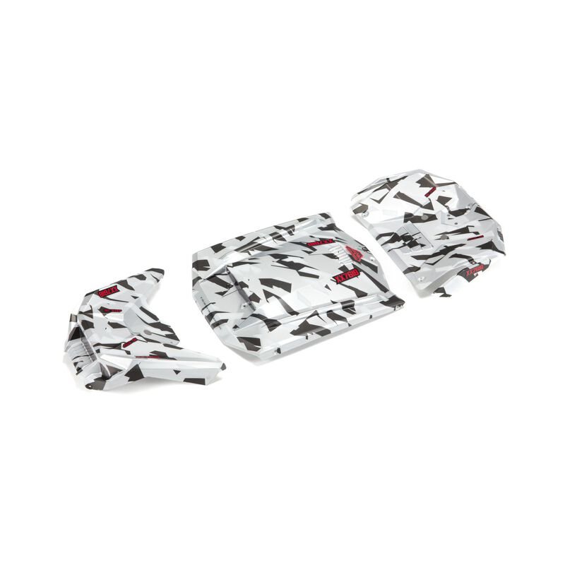 1/7 Exterior Body Panels Painted White Camo: FIRETEAM