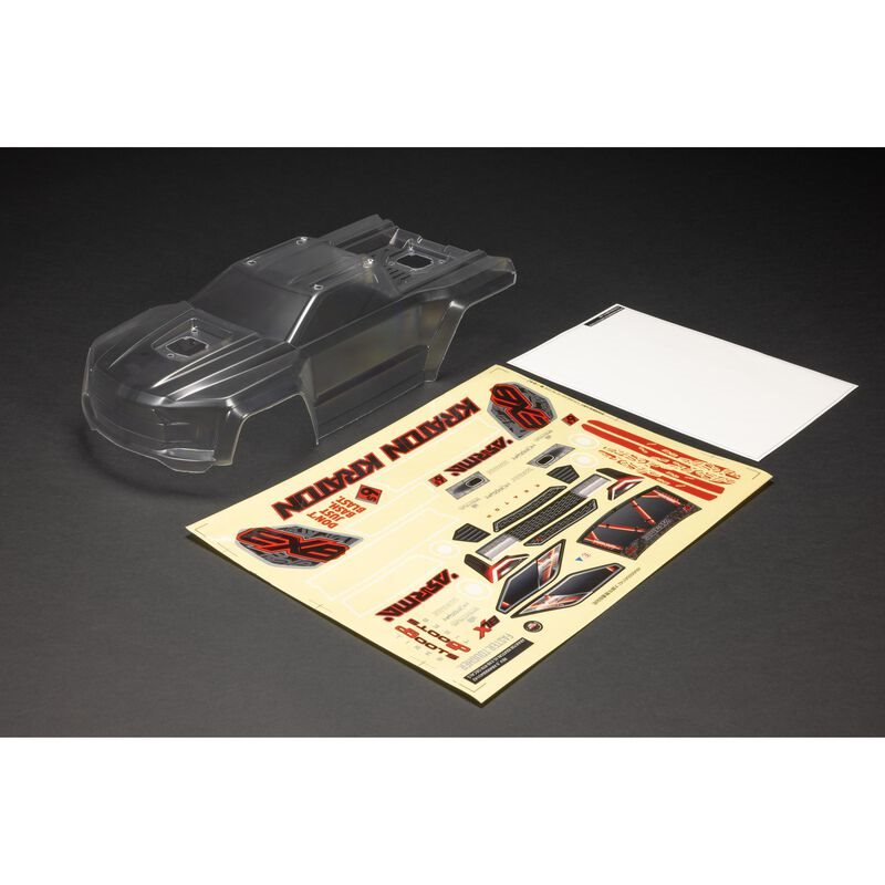 1/8 Clear Body with Decals: KRATON 6S BLX V6 Body