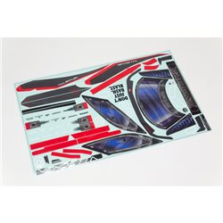 1/8 Clear Body with Decals: VENDETTA 4X4