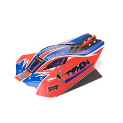 1/8 Clipless Painted Decaled Body Red: TYPHON 4X4