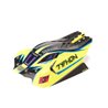 1/8 Clipless Painted Decaled Body Yellow/Blue: TYPHON 4X4