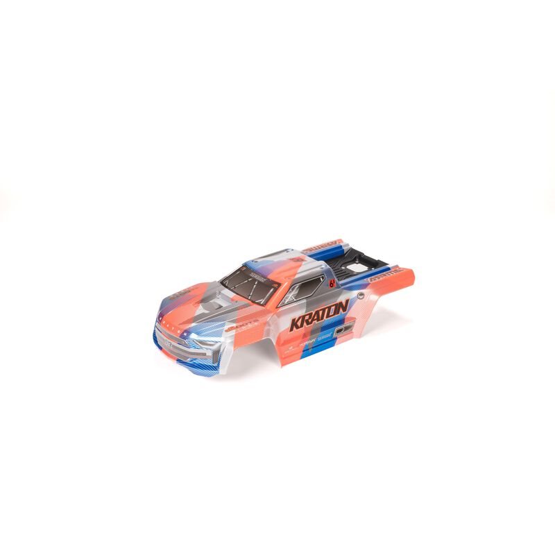 1/8 Painted Body with Decals Blue/Orange: KRATON 6S BLX V6