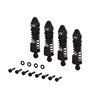 Aluminum Shock Set 58mm Length 1000 cSt Oil (4) Black: GROM