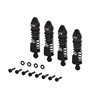 Aluminum Shock Set 58mm Length 2000cSt Oil (4) Gunmetal: GROM