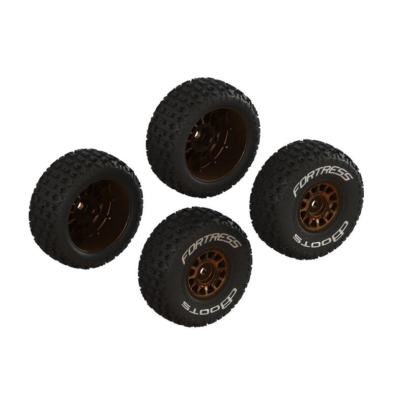 dBoots 'FORTRESS' Glued Tire Set Bronze (2 Pairs)