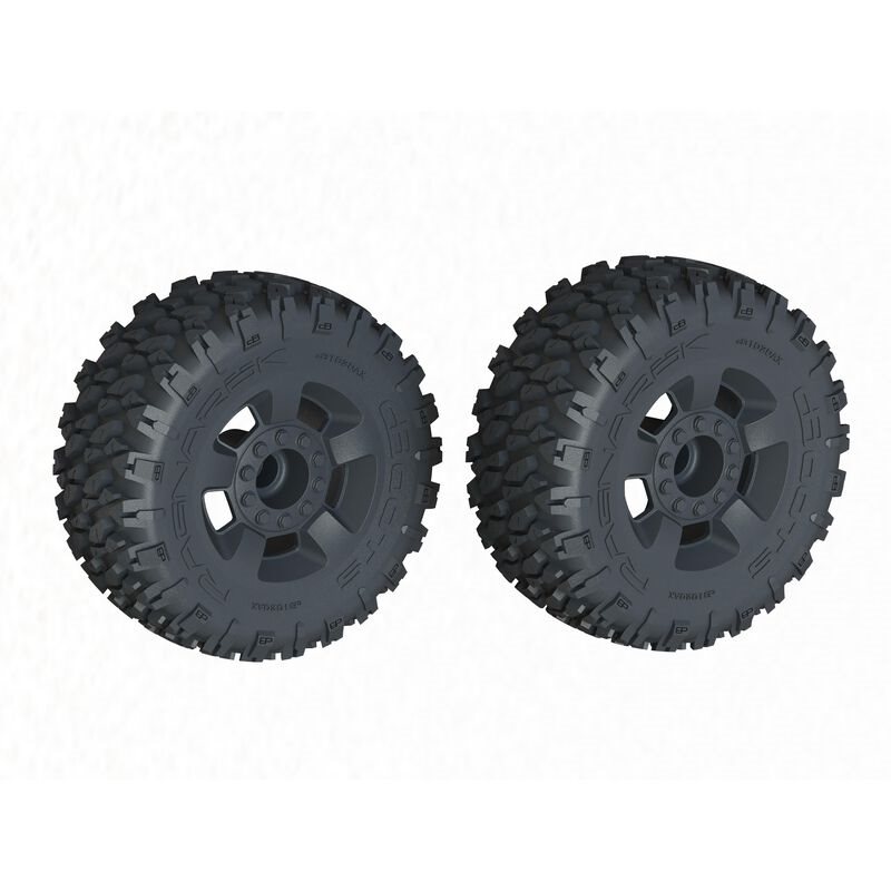 dBoots 'Ragnarok MT' Tire Set Glued Black (2)
