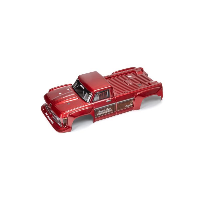 Painted Decaled Trimmed Body Red: Outcast 4x4 BLX