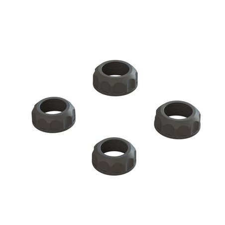 Shock Cap (4): 4X4 Black