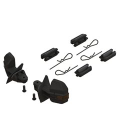 Wing mirror and door handle set