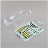 1/10 Clear Body Set with Stickers: 22T 4.0