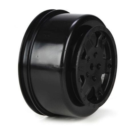 1/10 Front/Rear SCT 2.2/3.0 Wheels 12mm Hex Black (2): 22 SCT