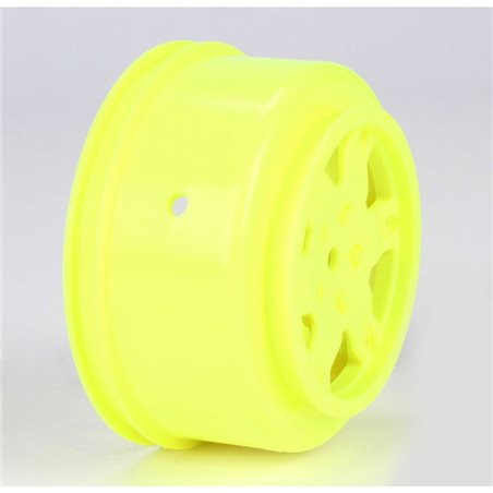 1/10 Front/Rear SCT 2.2/3.0 Wheels 12mm Hex Yellow (2): 22 SCT