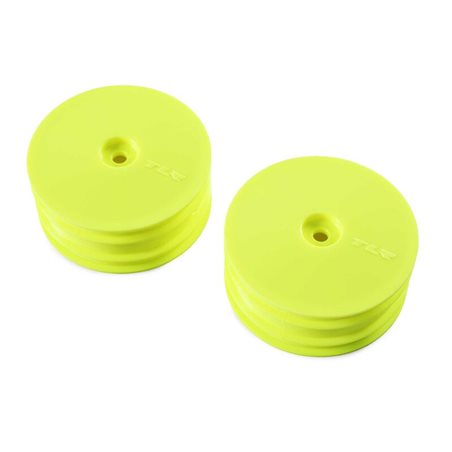 1/10 Front Buggy 2.2 Wheels 12mm Hex Yellow (2): 22X-4