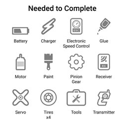 1/8 8IGHT-XT/XTE 4X4 Nitro/Electric Truggy Race Kit