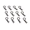Body Clips Black (12): 22/22-4