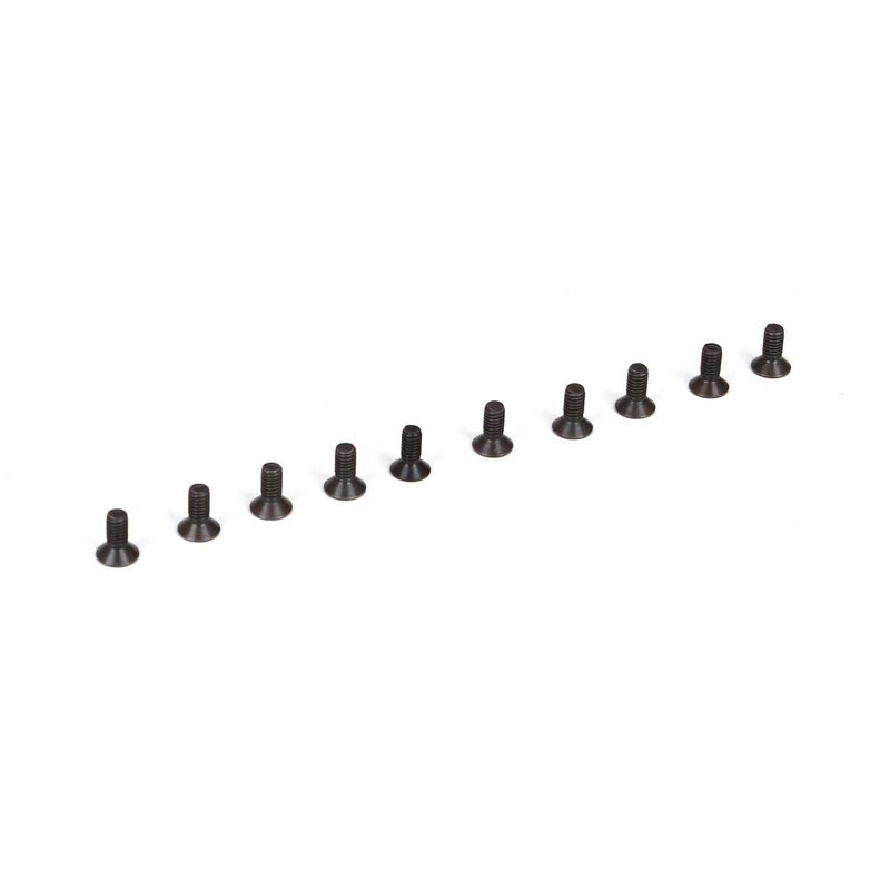 Flat Head Screws M2.5 x 6mm (10)