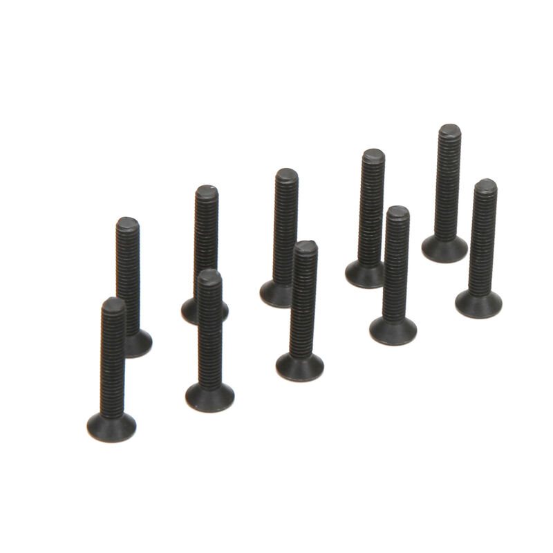 Flat Head Screws M3 x 18mm (10)
