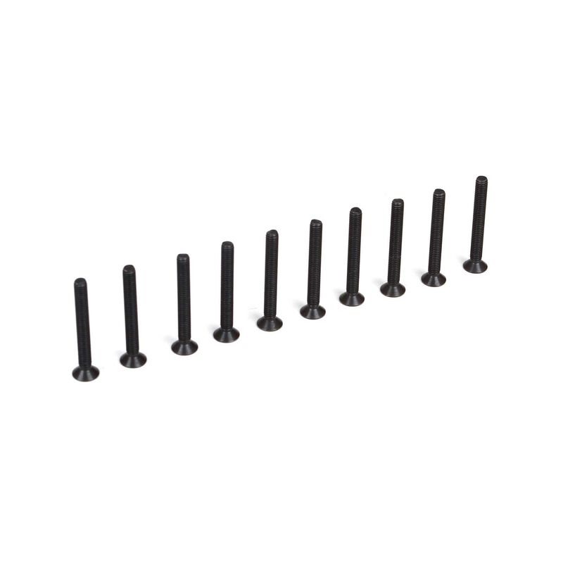 Flat Head Screws M3 x 25mm (10)