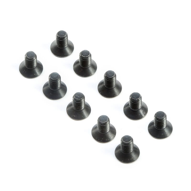 Flat Head Screws M4 x 8mm (10)