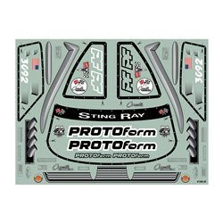 1/10 '63 Chvy Stingray Pro Mod Clr Bdy: SC Drg Crs