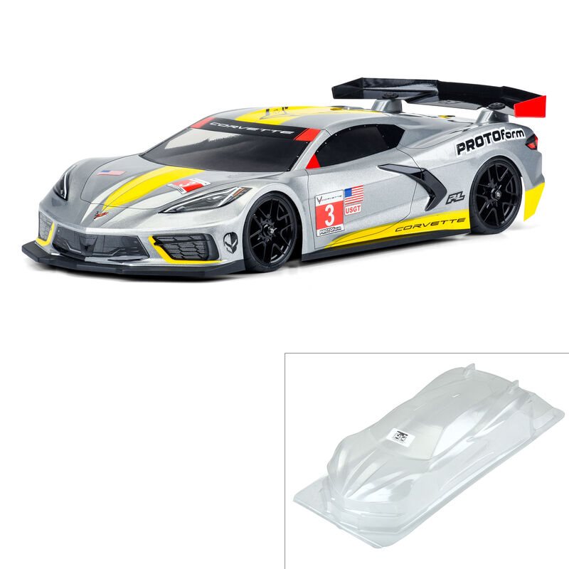 Chevrolet Corvette C8 Clear Body for 190mm TC