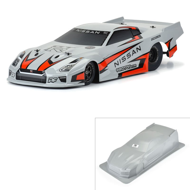 1/10 Nissan GT-R R35 ToughColor Gray: 22S Drag Car